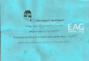 gender bender day second flyer