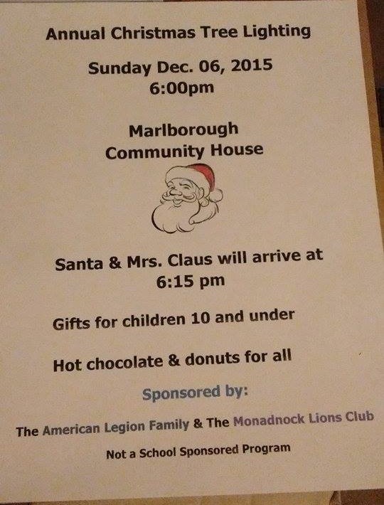 Marlborough Christmas flier